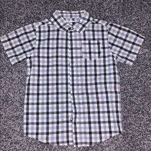 Boys short sleeve plaid polo